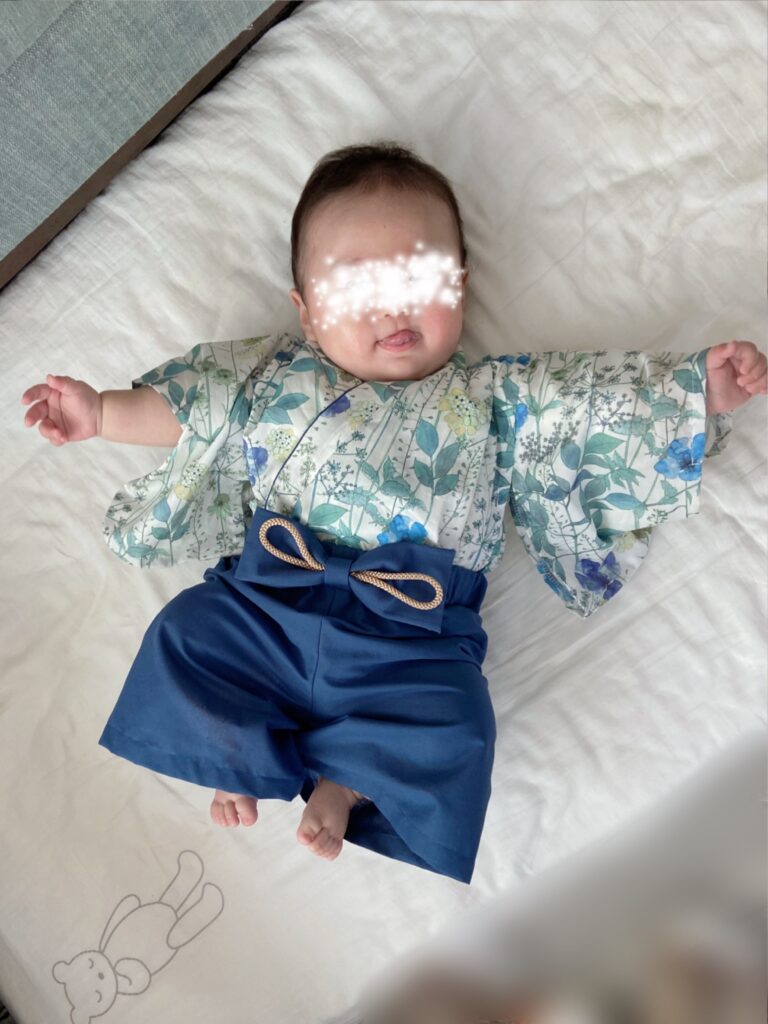 お食い初めや初節句に】赤ちゃんのベビー袴を作りました。【Baby Handmade】 Dressmaking Days